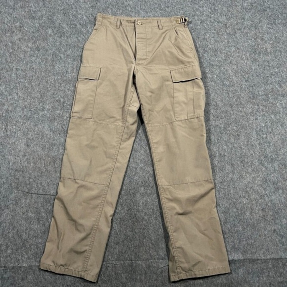 Propper Men's Cargo‎ Pants Regular Small Beige Cotton Adjustable Waist Straight